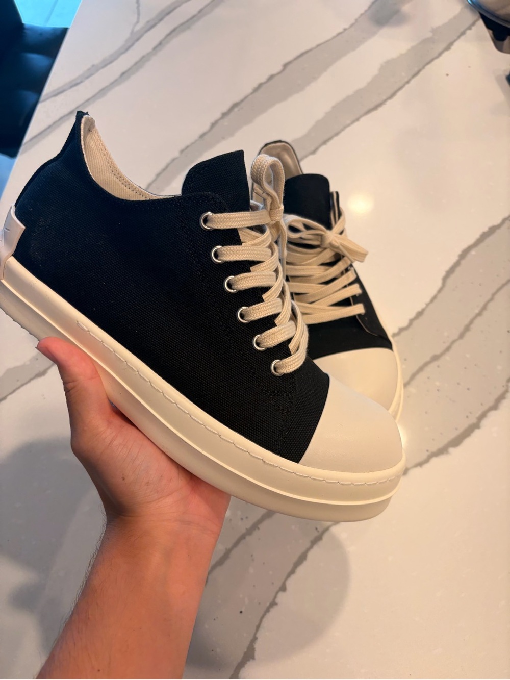 Rick Owens DRKSHDW Canvas Ramones